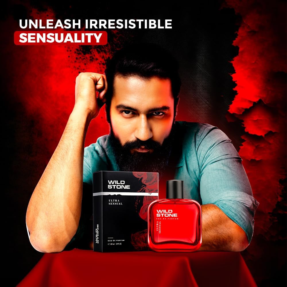 Wild Stone Ultra Sensual Long Lasting Perfume for Men, 100ml