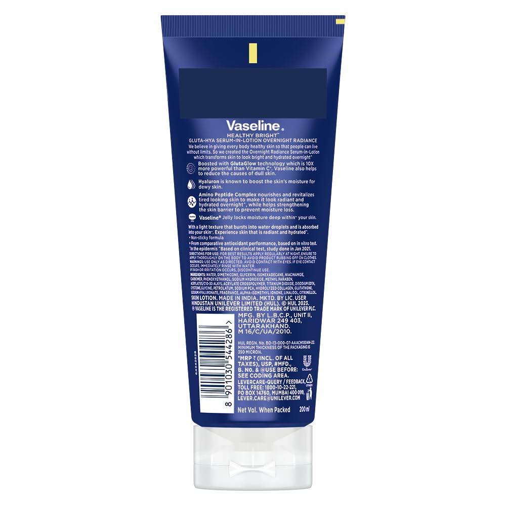 Vaseline Gluta-Hya Overnight Radiance Serum-In-Lotion 200ml