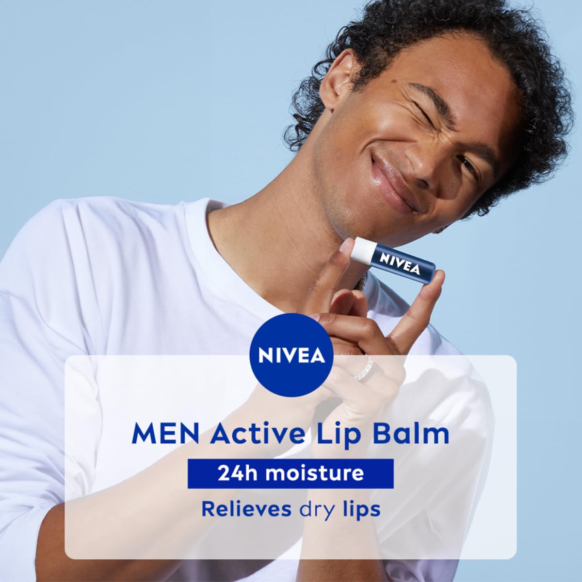 NIVEA MEN Active Care 4.8g Lip Balm Nourished Lips
