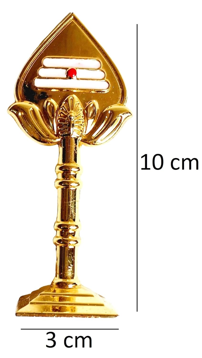 Car Dashboard Vel Idol Metal Lord Muruga’s Vel Golden Statue Showpiece for Pooja Room