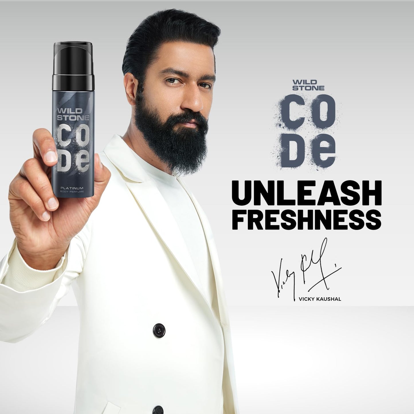 Wild Stone CODE Platinum Body Perfume for Men, Pack of 3 (150ml each)