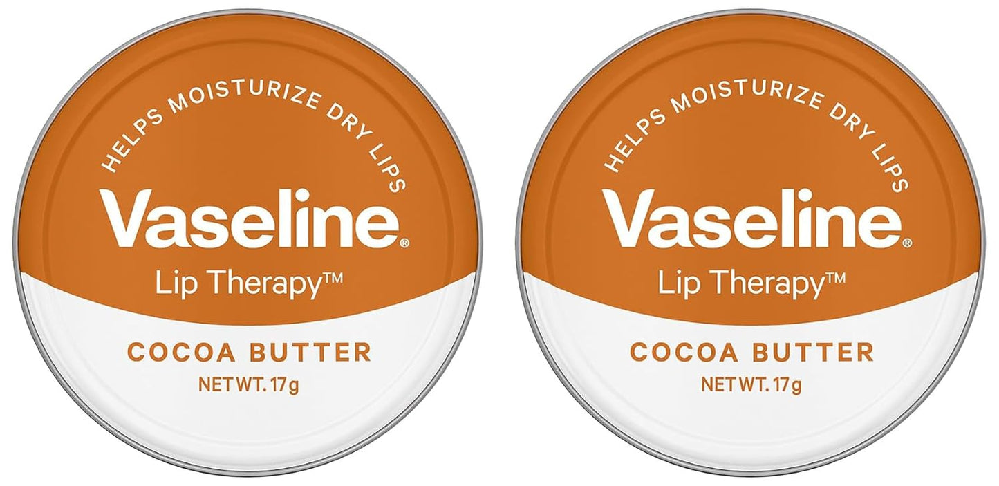 Vaseline Lip Tins Cocoa Butter 17g (Pack of 2)