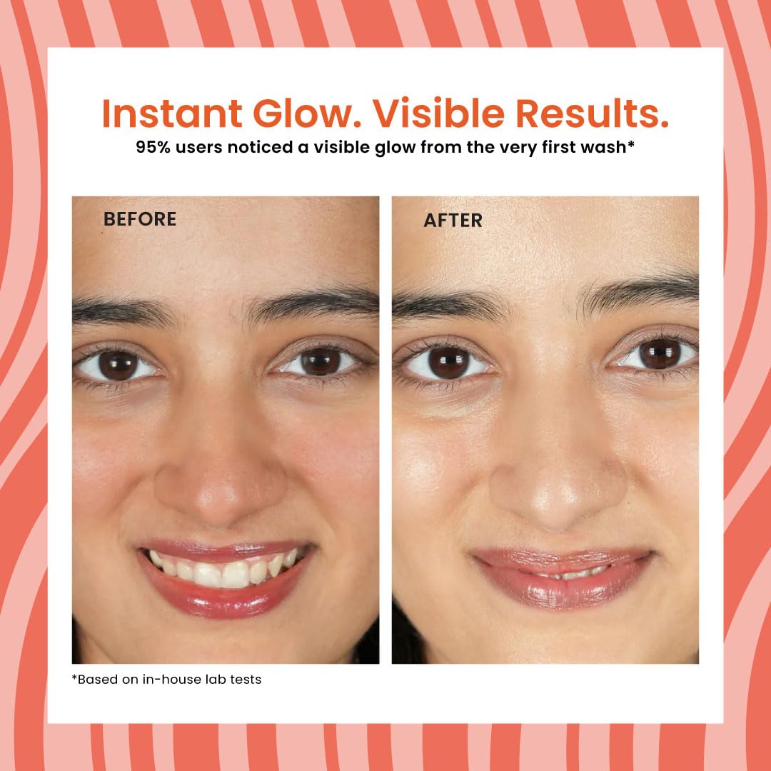 Foxtale Vitamin C Super Glow Face Wash with Papaya enzyme for Men & Women- 150ml