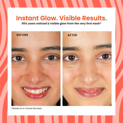 Foxtale Vitamin C Super Glow Face Wash with Papaya enzyme for Men & Women- 150ml