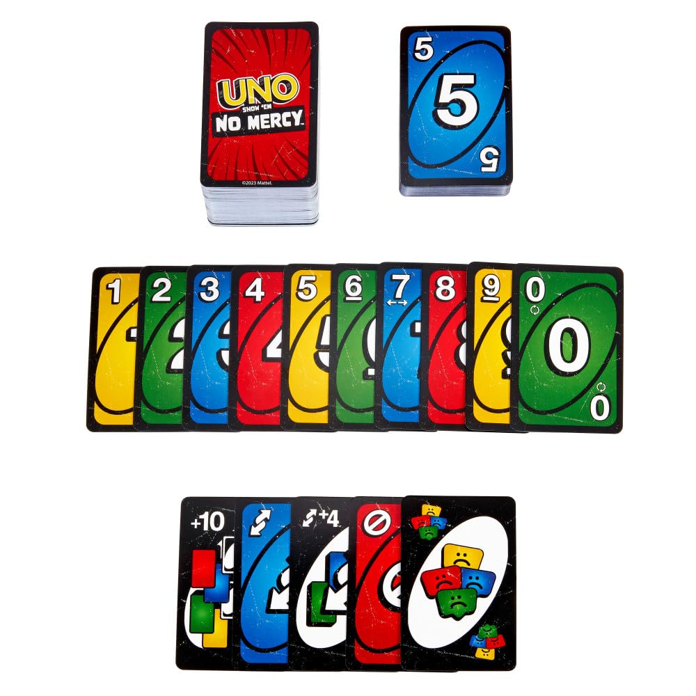 Mattel Games UNO Show ‘em No Mercy Card Game for Kids
