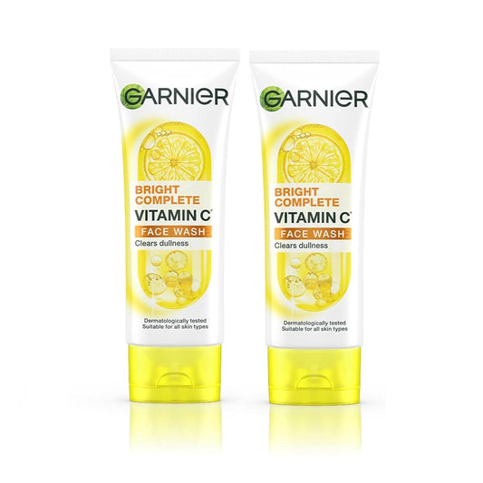 Garnier Skin Naturals Bright Complete Vitamin C Face Wash 100g (Pack of 2)