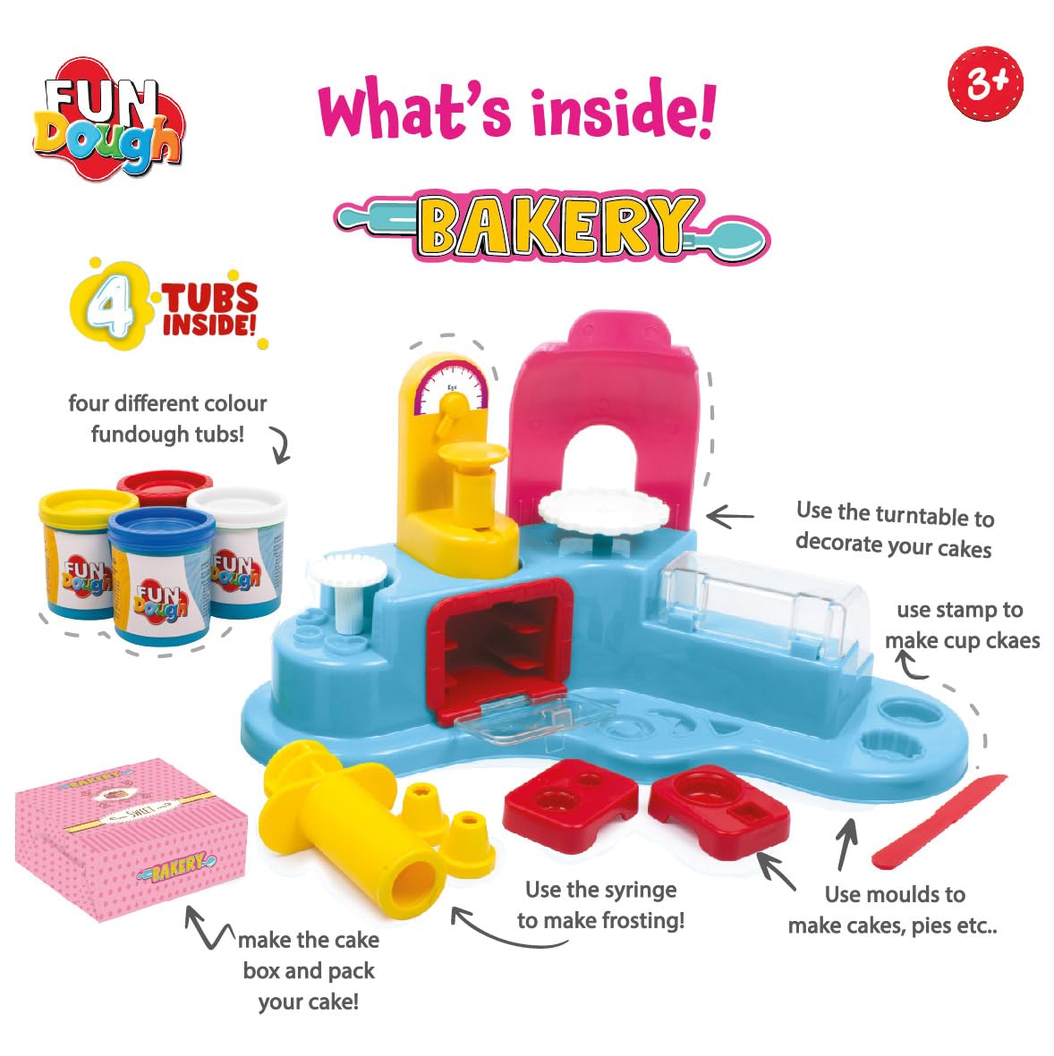 Funskool-Fundough Playset Bakery Set, Whip up your favorite pastries