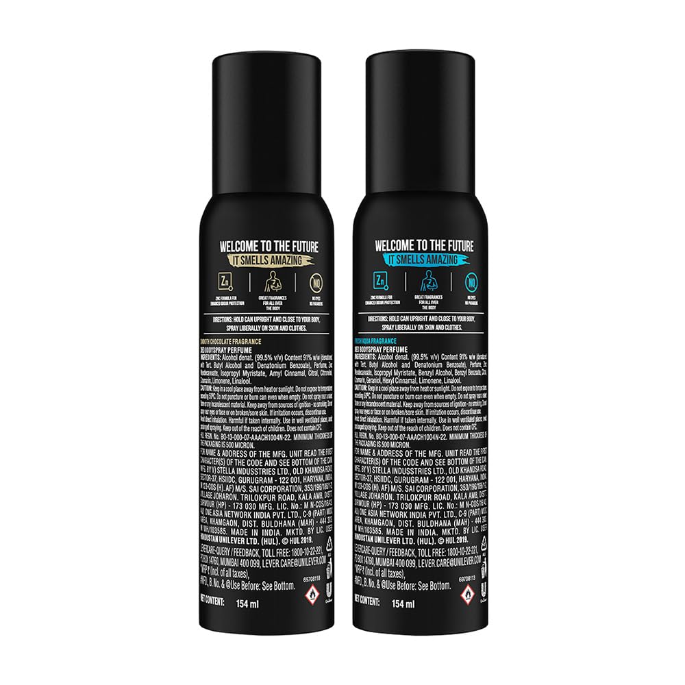 AXE Signature Dark Temptation Body Perfume for Men, 154 ml And Signature Body Perfume, Champion 154ml