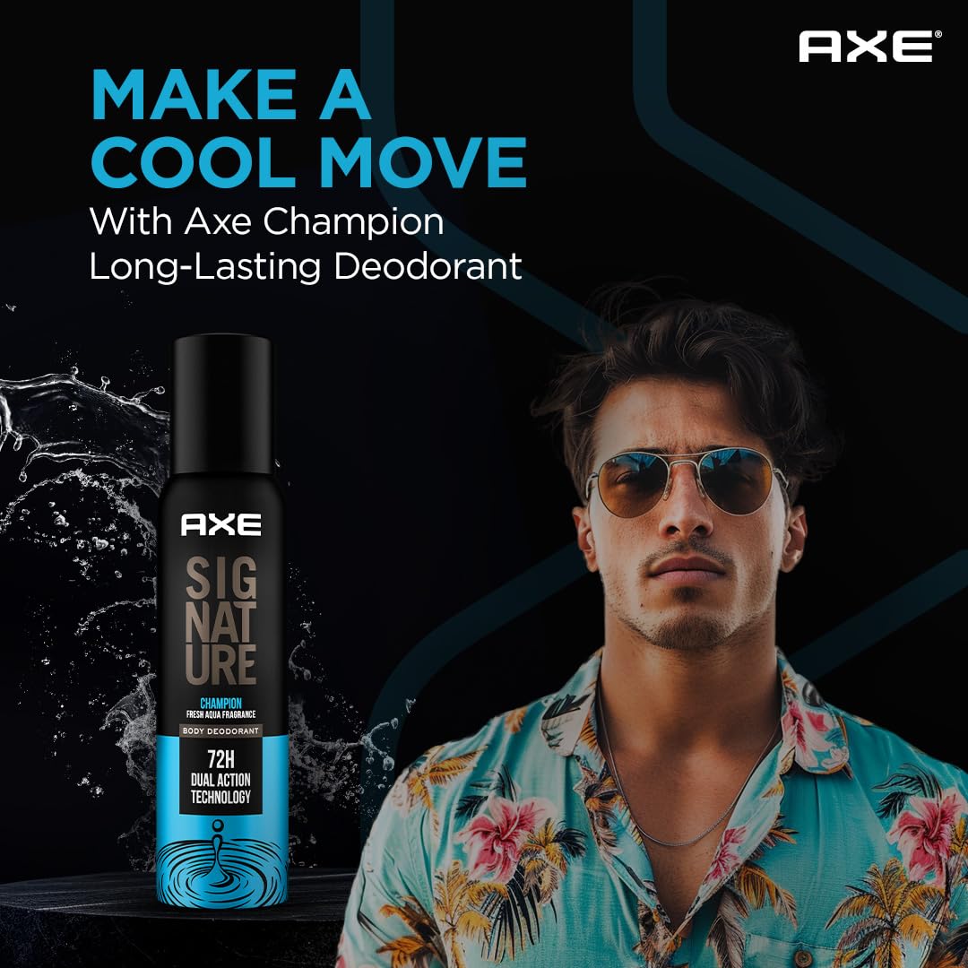 Axe Signature Champion No Gas Body Deodorant Bodyspray for Men 154 ml