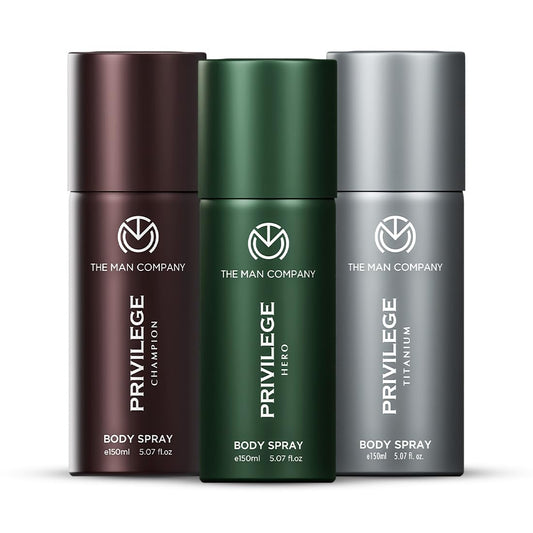 The Man Company Deodorant Combo for Men -150ml*3 | Premium Body Spray For Man