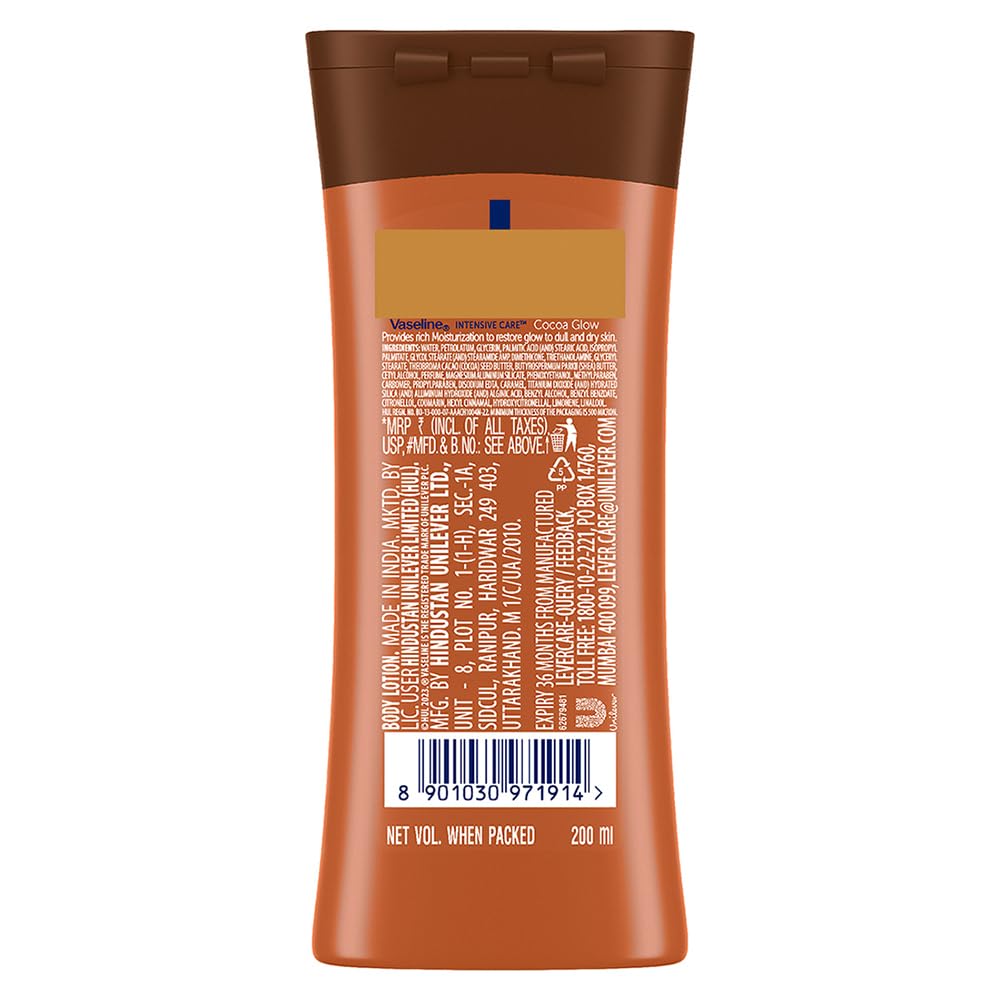 Vaseline Intensive Care Cocoa Glow Body Lotion 200 ml