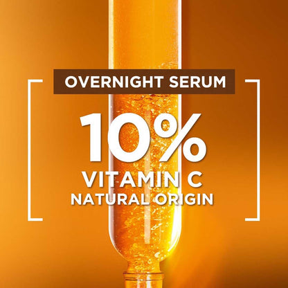 Garnier Bright Complete Night Vitamin C Serum All Skin Types 30ml (Pack of 2)