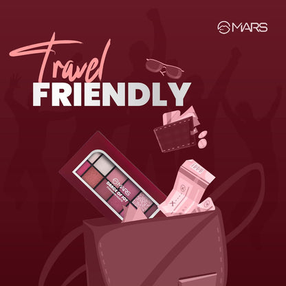 Mars 12 Color Shade Dance of Joy Eyeshadow Palette Multicolor Shimmery Finish