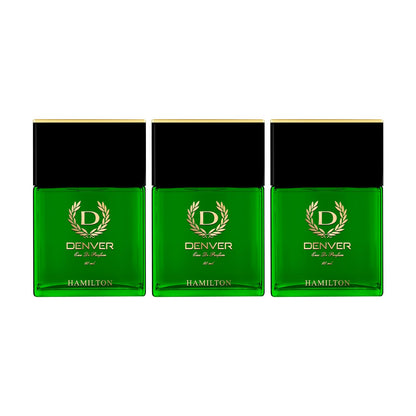 DENVER Hamilton Perfume For Men 60 ML Each Pack of 3Long Lasting Eau Da Parfum