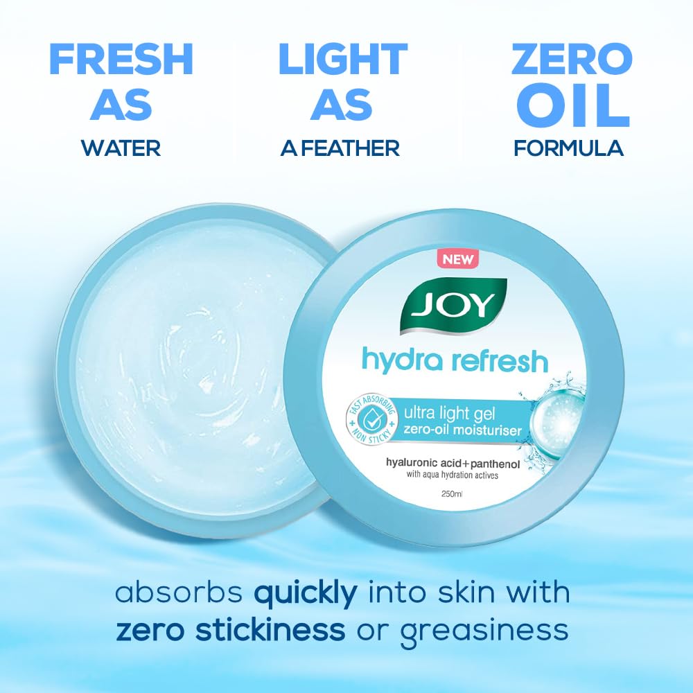 Joy Hydra Refresh Ultra Light Gel, Oil Free Moisturizer Vitamin E 150ml