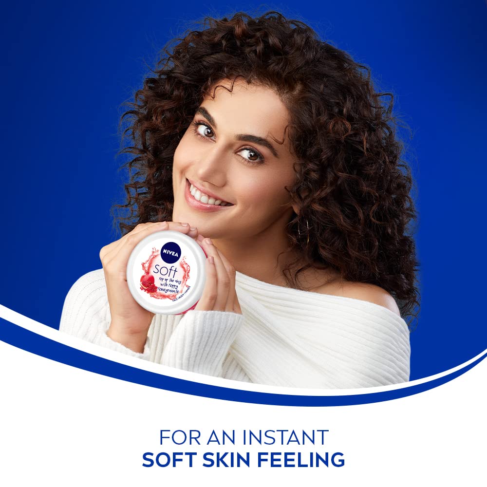 NIVEA Soft Light Moisturizer 100ml Peppy Pomegranate