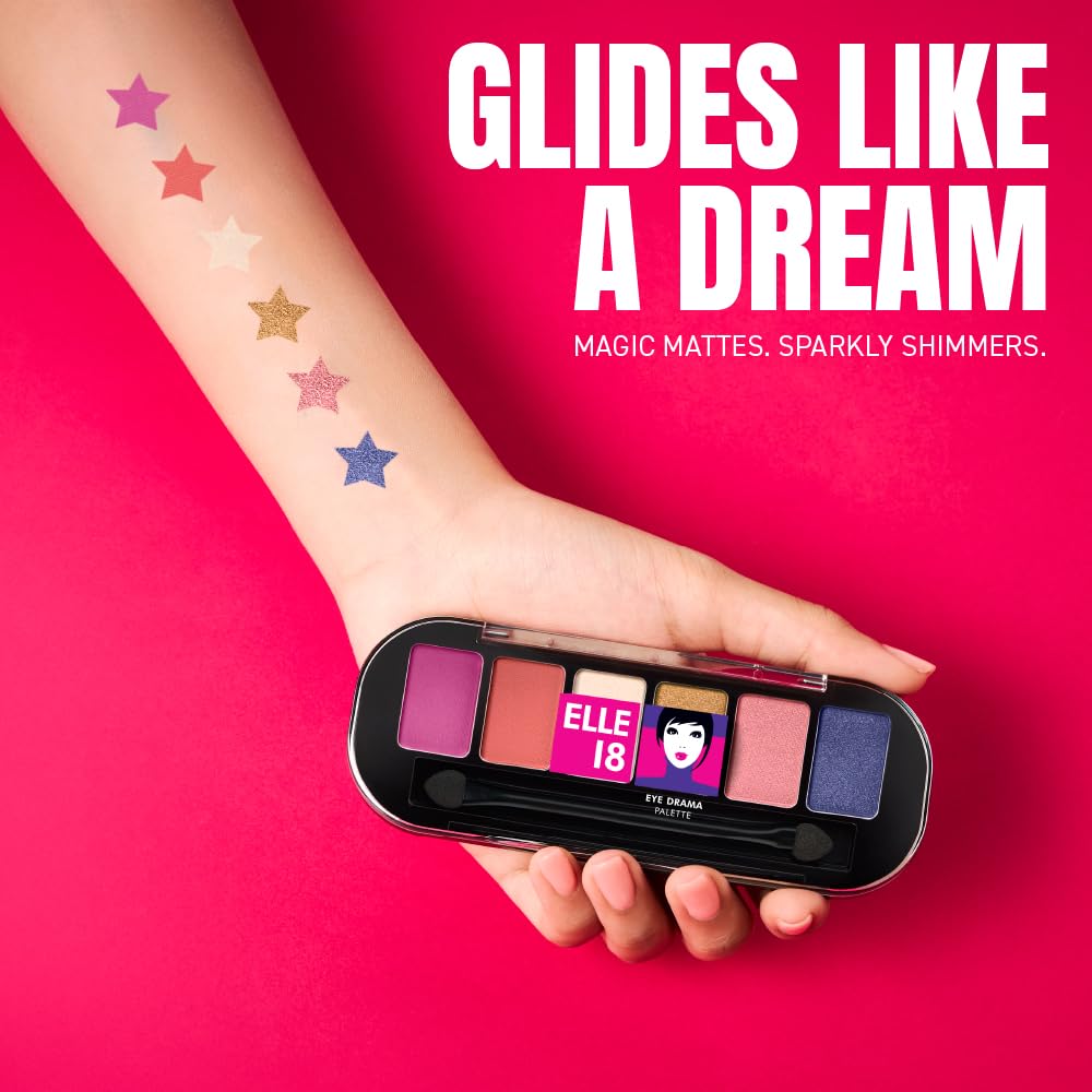 LAKMÉ Shimmery Elle18 Eyedrama Palette Cheeky