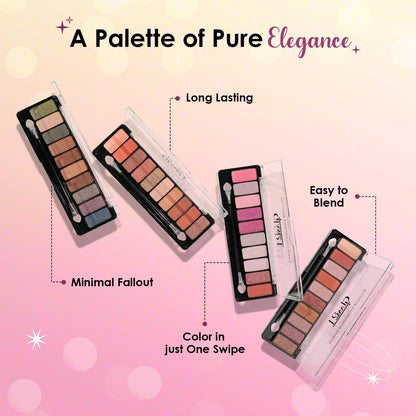 Glam21 Floral beauty 10 Color Eyeshadow Palette Long-Lasting