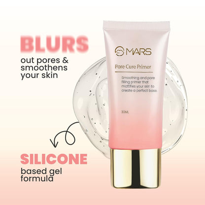 MARS Pore Cure Primer Smooth Base Long Lasting Makeup Primer with Oil Control (30ml)