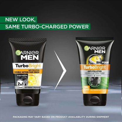 Garnier Men Face Wash TurboBright Double Action 100 g