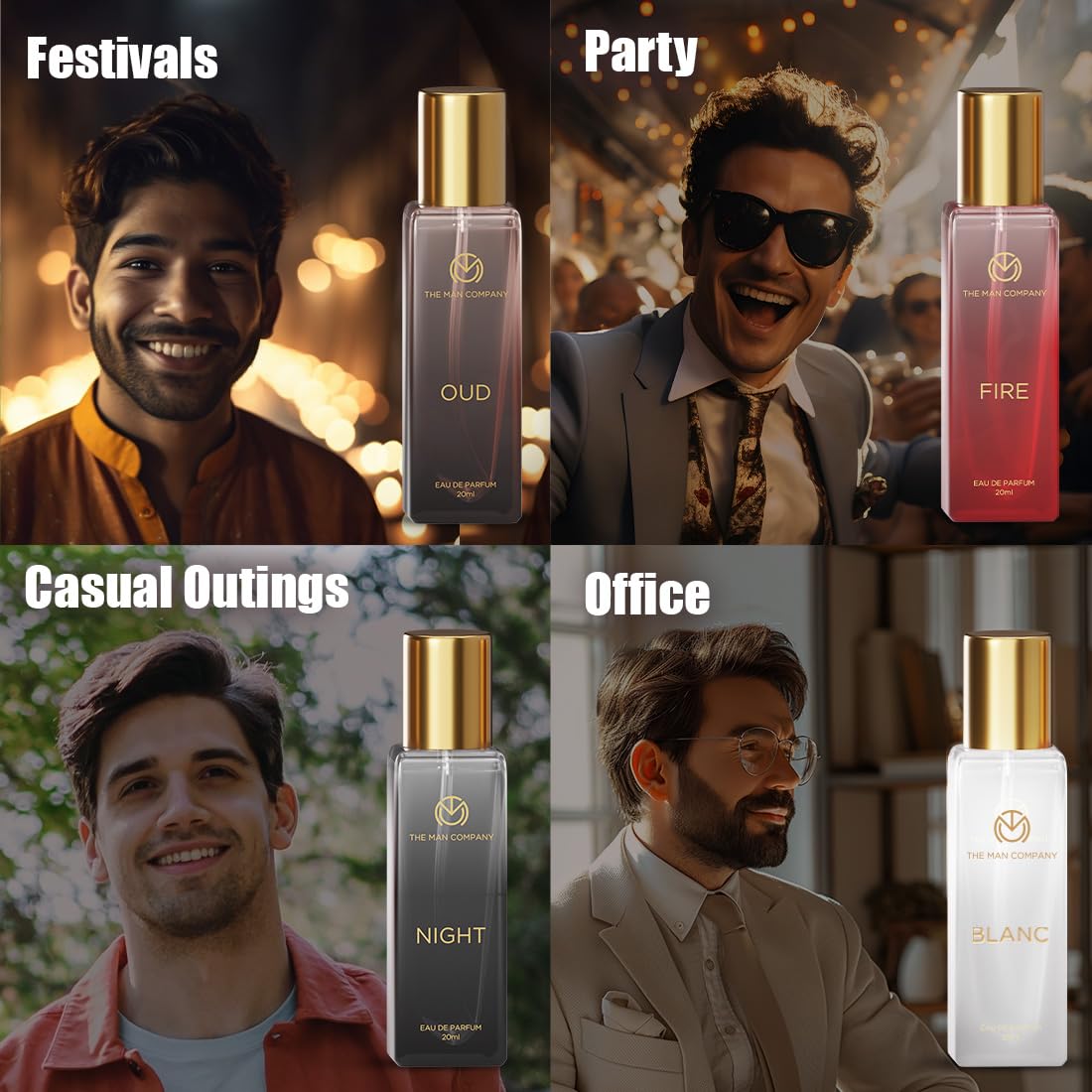 The Man Company Perfume Gift Set for Men 4 X 20ml