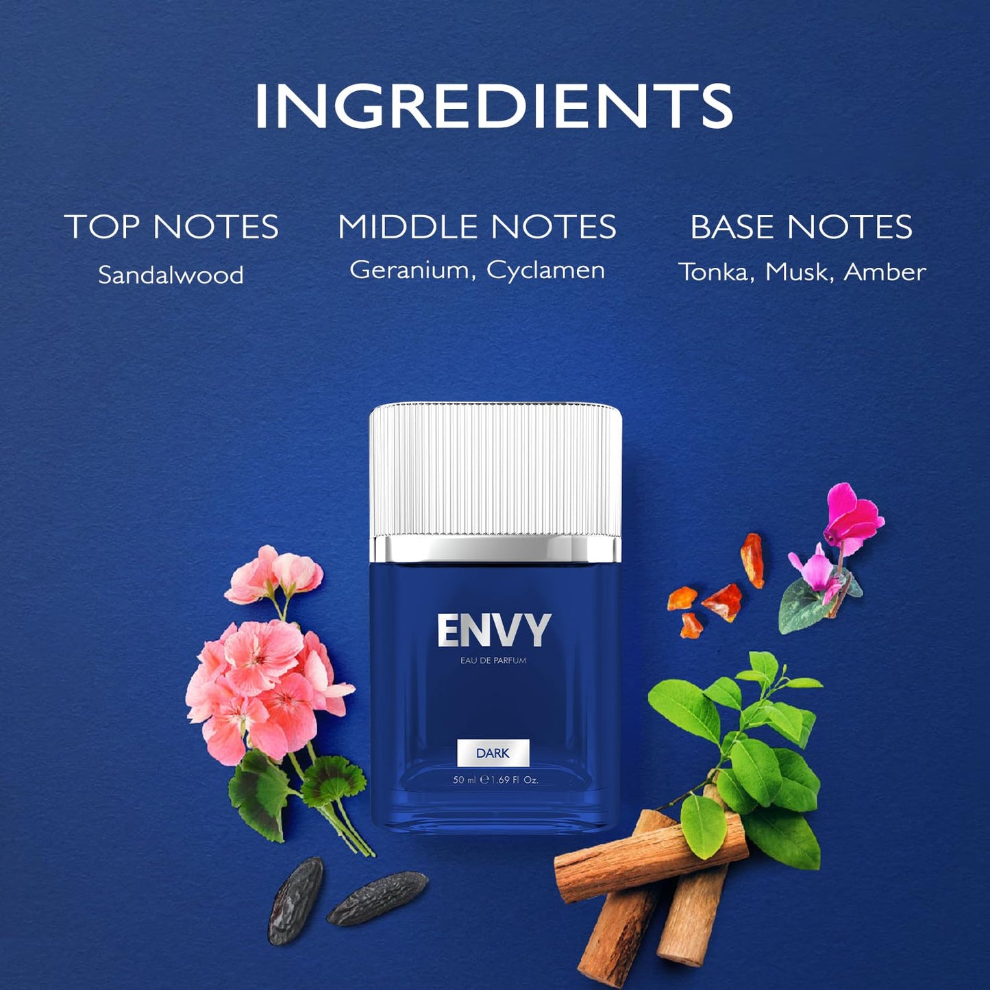 ENVY Dark Perfume For Men - 50ML Each, Pack of 2 Premium & Long Lasting Perfume