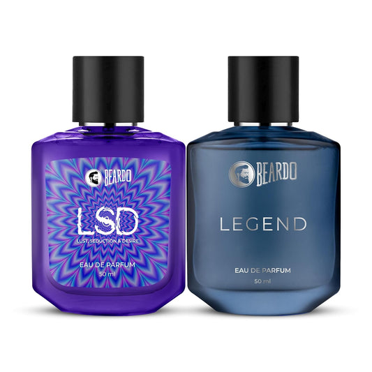 Beardo Twin Legends- LSD & Legend Perfume for Men (50ml x 2) Long Lasting Perfume for Men
