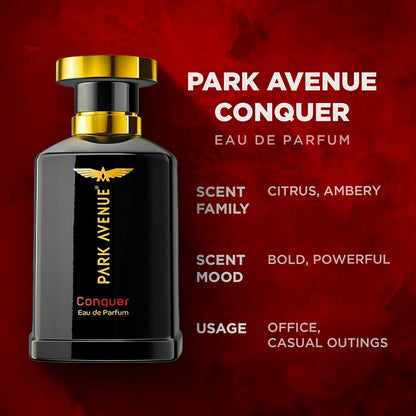 Park Avenue Conquer, Eau De Parfum Men, 100ml  Long Lasting Perfume for Men