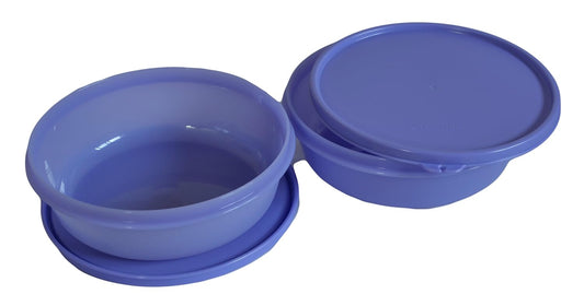 Tupperware Plastic Solid Small Bowl Set (Multicolor, 1 L) -Set of 2 COLOR MAY VARY