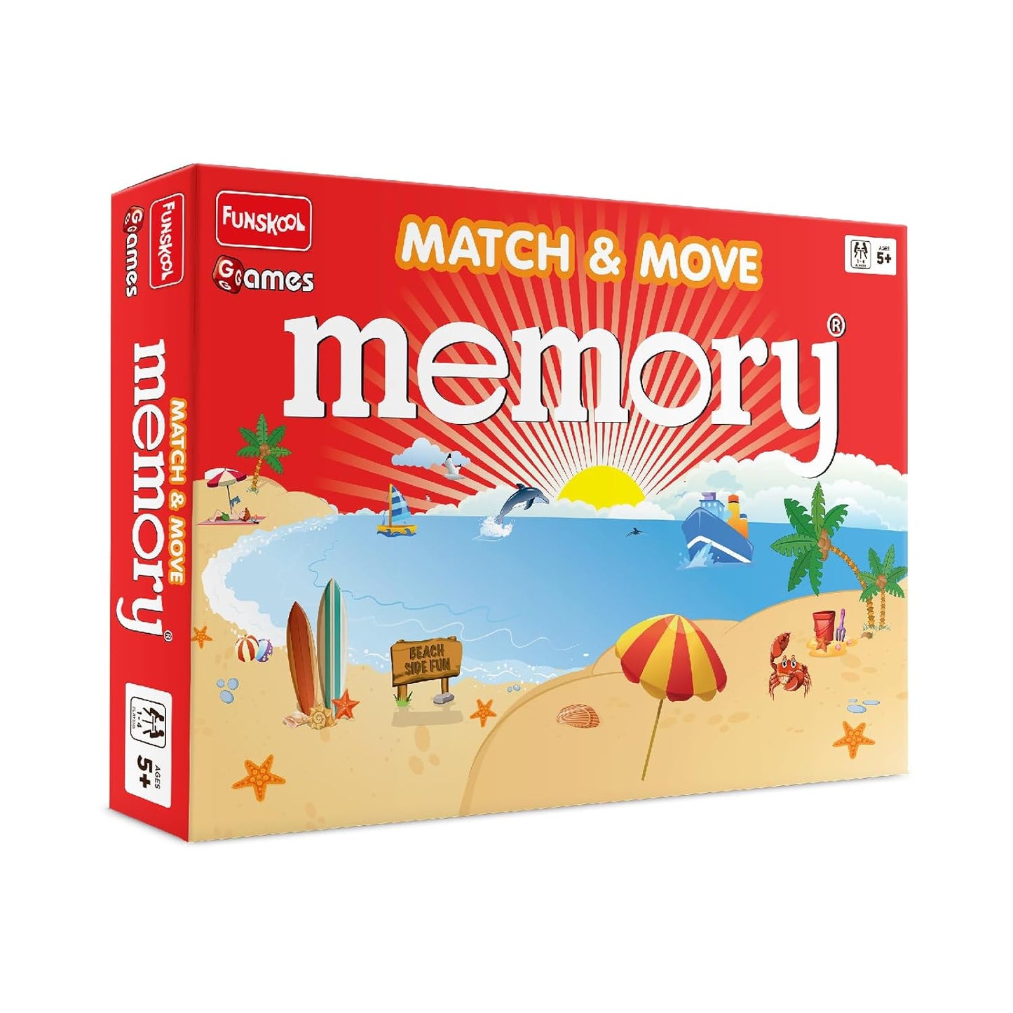 Funskool Match & Move Memory, Strategy Game, Card Game