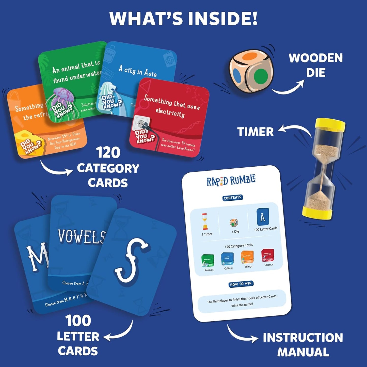 Skillmatics Rapid Rumble - Fast-Paced Board Game for Kids