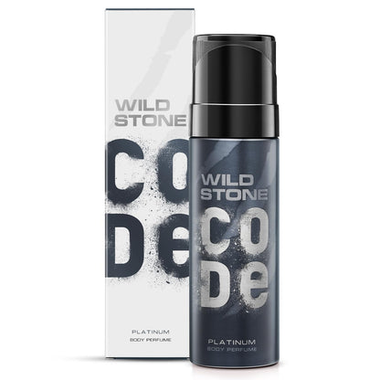 Wild Stone CODE Platinum Body Perfume for Men, 150ml Long Lasting Body Spray