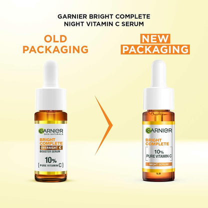 Garnier Bright Complete Night Vitamin C Serum All Skin Types 15ml