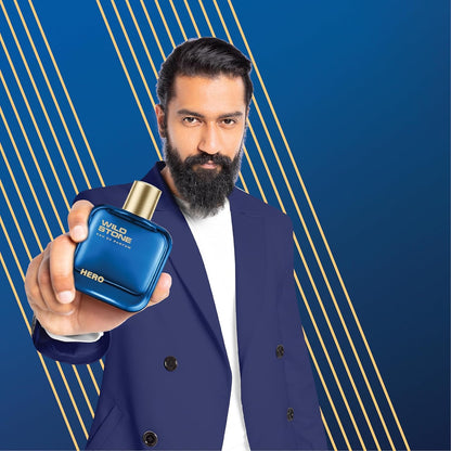 Wild Stone Hero Perfume for Men, 100ml Luxury Eau De Parfum  Long-Lasting Fragrance