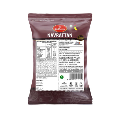 Haldiram's Namkeen Navrattan 220 g
