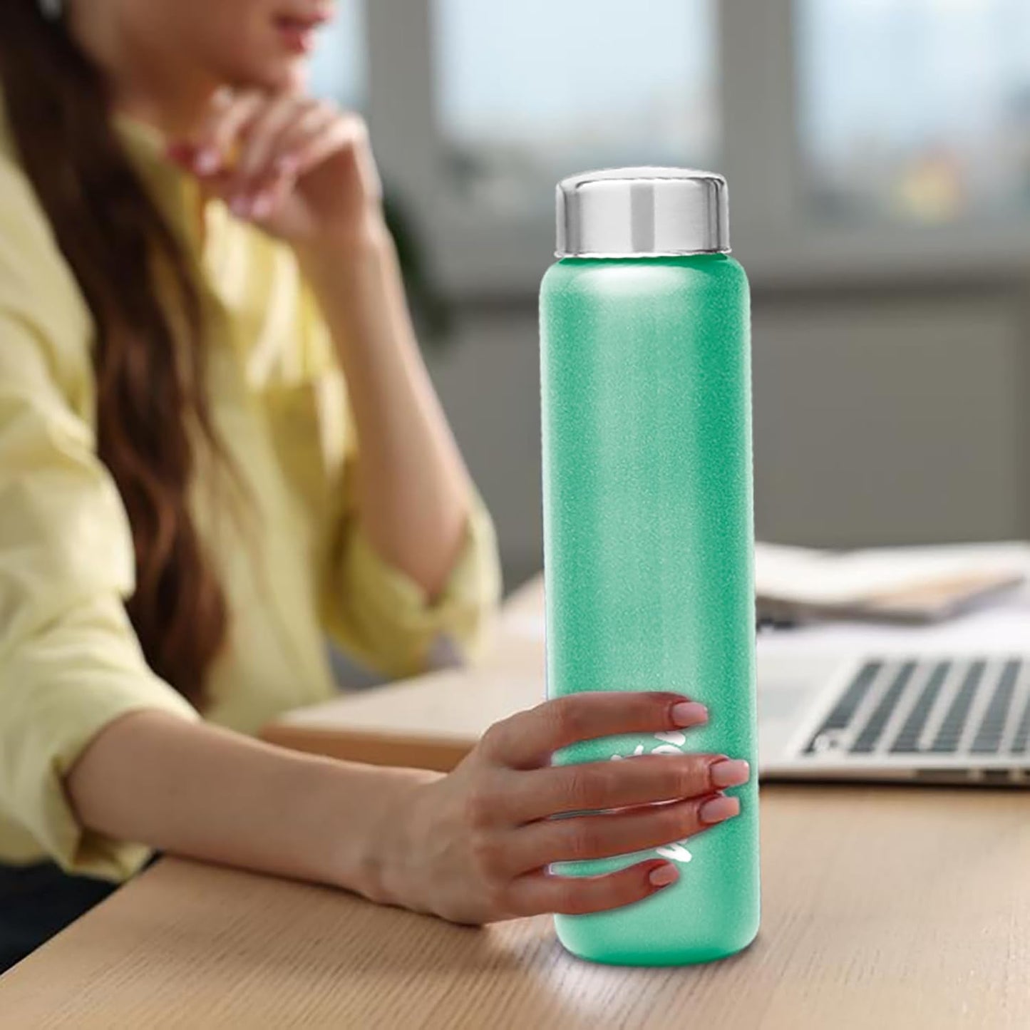 MILTON Aqua 1000 Stainless Steel Water Bottle 920 ml GREEN
