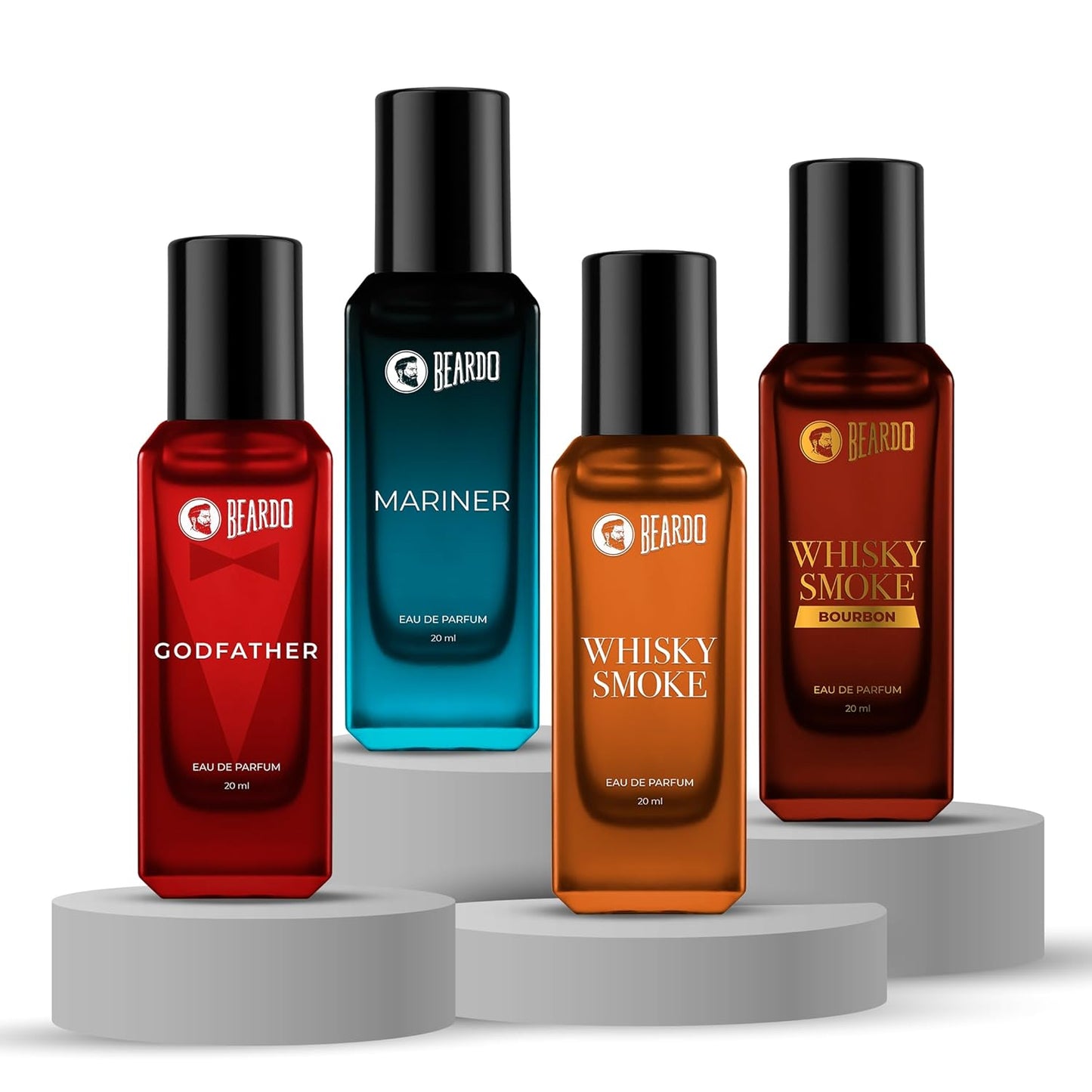 Beardo The Ultimate 4 Whisky Smoke, Bourbon, Godfather & Mariner Perfume 20ml