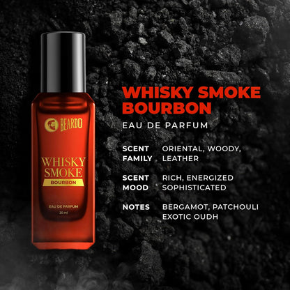 Beardo AquaSmoke Trio Collection- Mariner,Whisky Smoke & Whiskey Smoke Bourbon Perfume for Men v