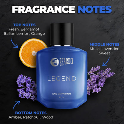 Beardo Twin Legends- LSD & Legend Perfume for Men (50ml x 2) Long Lasting Perfume for Men