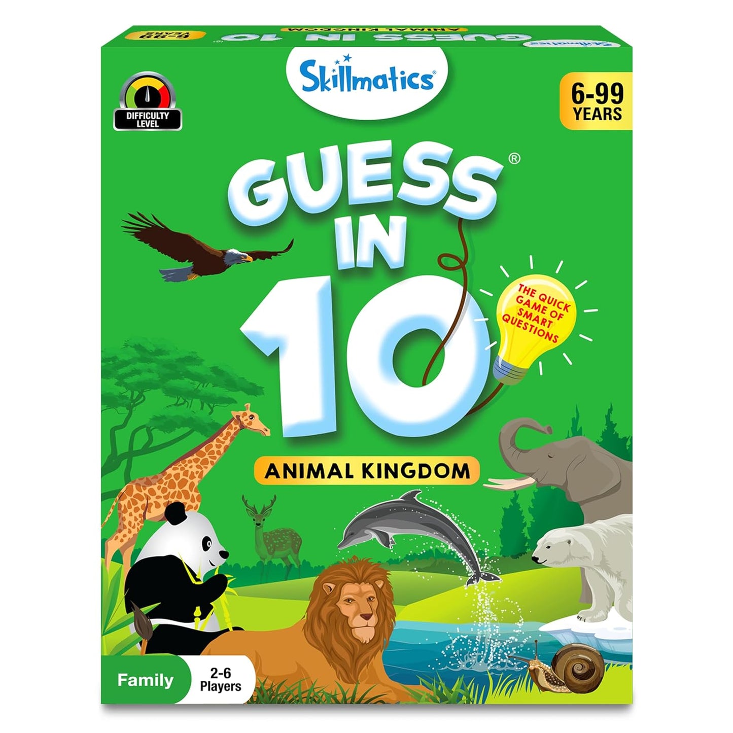 Skillmatics Guess in 10 Animal Kingdom, Perfect for Boys, Girls, Kids
