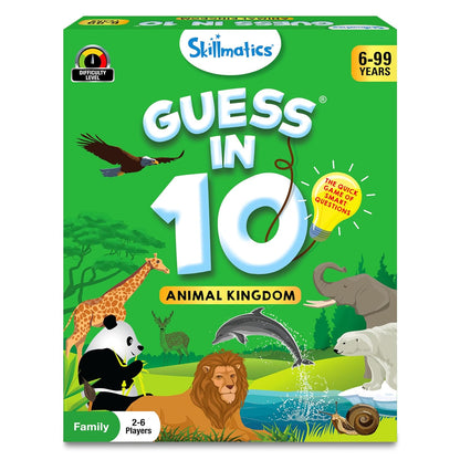 Skillmatics Guess in 10 Animal Kingdom, Perfect for Boys, Girls, Kids