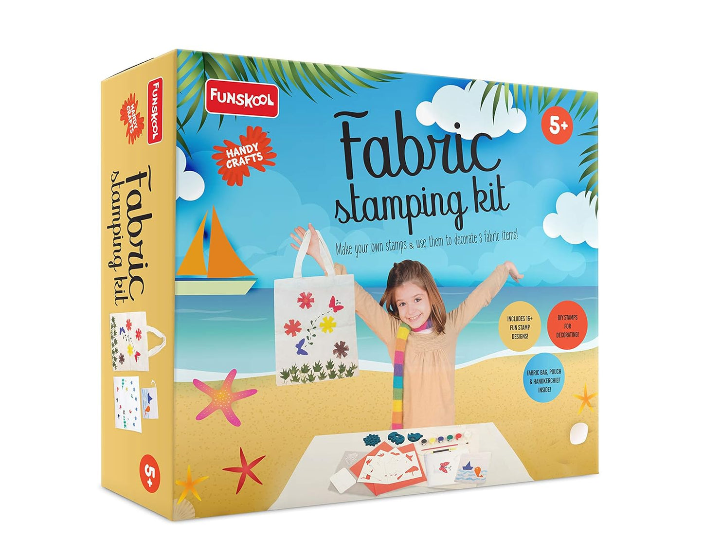 Handycrafts Funskool - DIY Stamping Kit, Block Printing Kit, 5 Years