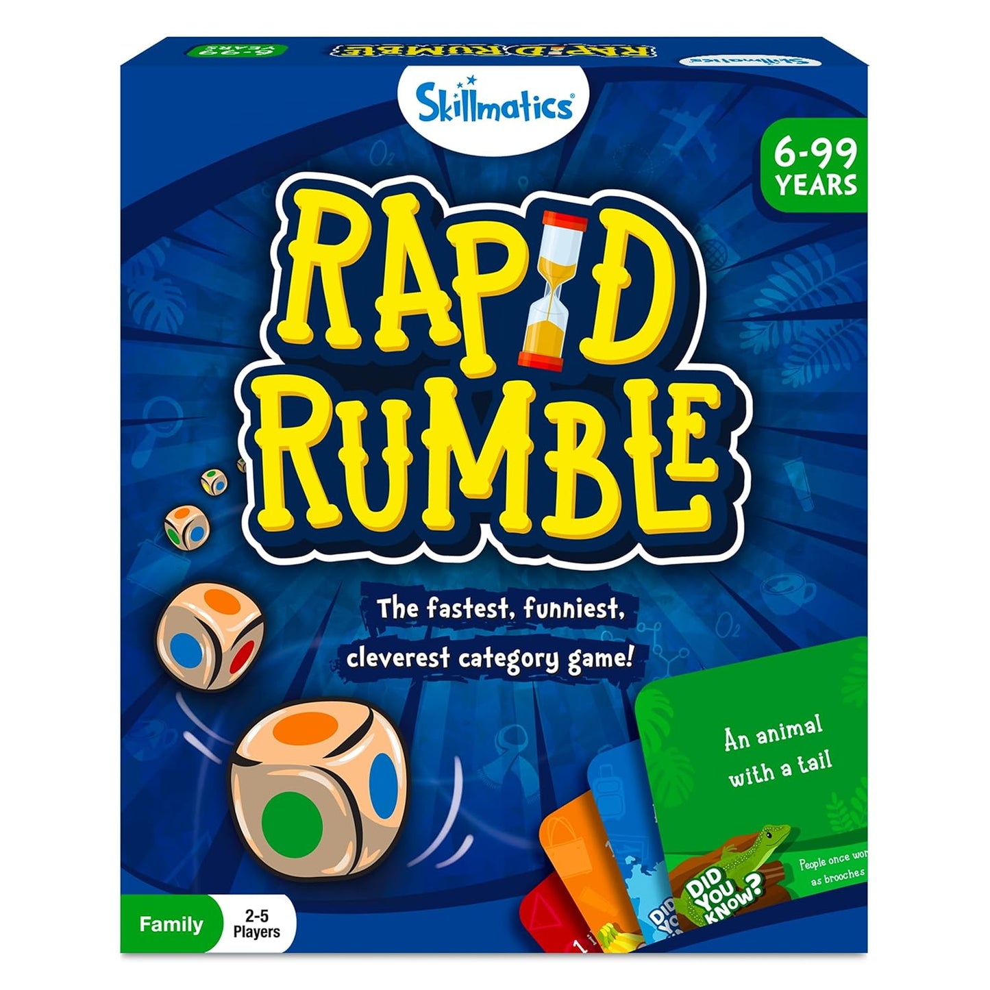Skillmatics Rapid Rumble - Fast-Paced Board Game for Kids