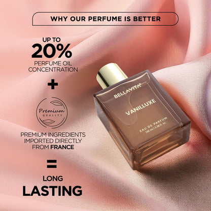 BELLAVITA Newly Launched Vanilluxe Long Lasting 100ml EDP Perfume