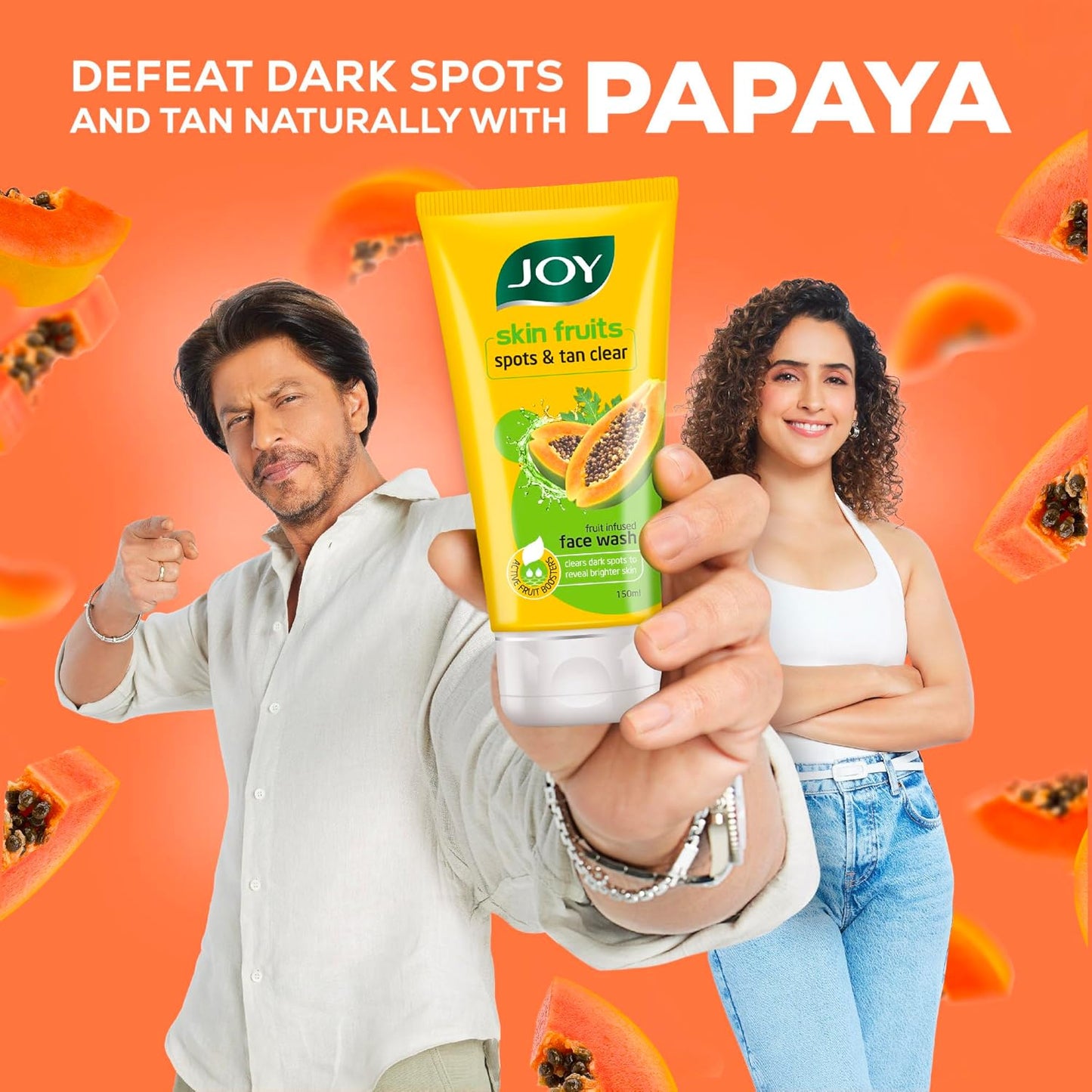 Joy Skin Fruits Spots & Tan Clear Face Wash 150ml For Healthy Glowing skin