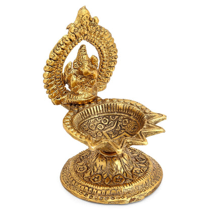 Ganesha Diya Oil Lamp - Diwali Diya for Puja Diwali Gift Home Temple Articles Decoration Gifts