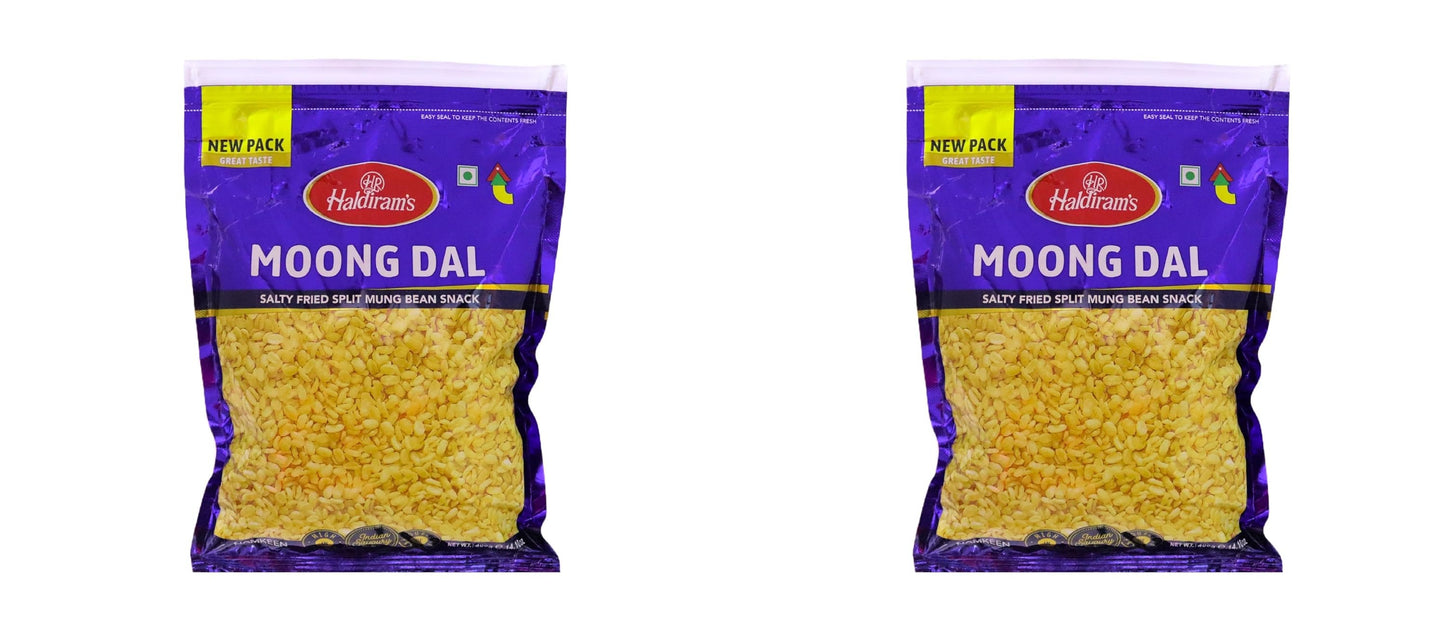 Haldiram's Namkeen Moong Dal 400 gram (pack of 2)