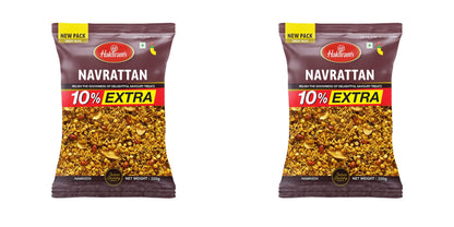 Haldiram's Namkeen Navrattan 220 g (pack of 2)