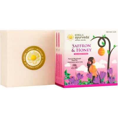 Kerala Ayurveda Saffron & Honey Soap (1Pack)