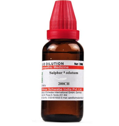 Willmar Schwabe India Sulphur Iodatum 200 CH (30ml)
